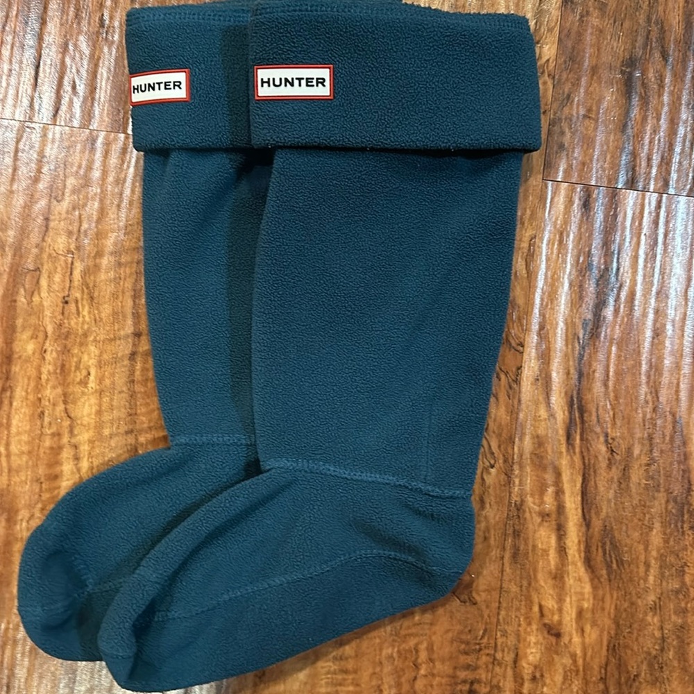 Green hunter boot fleece inserts